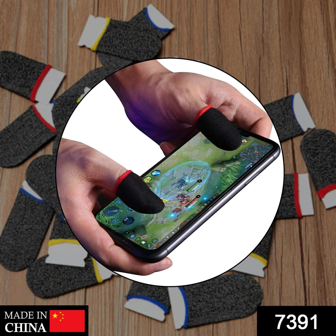 Gaming Finger Sleeves – Pack of 10 | Sweat-Proof & Anti-Slip Touch Sensitivity