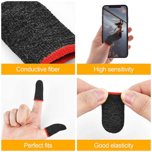 Gaming Finger Sleeves – Pack of 10 | Sweat-Proof & Anti-Slip Touch Sensitivity