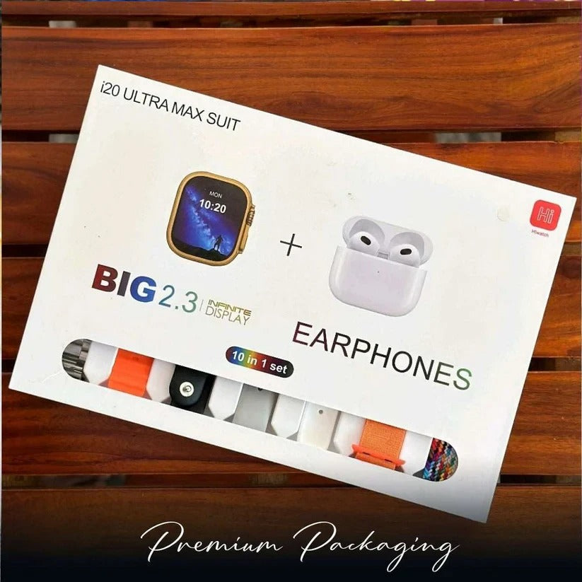 i20 Ultra Max Suit Smart Watch Combo