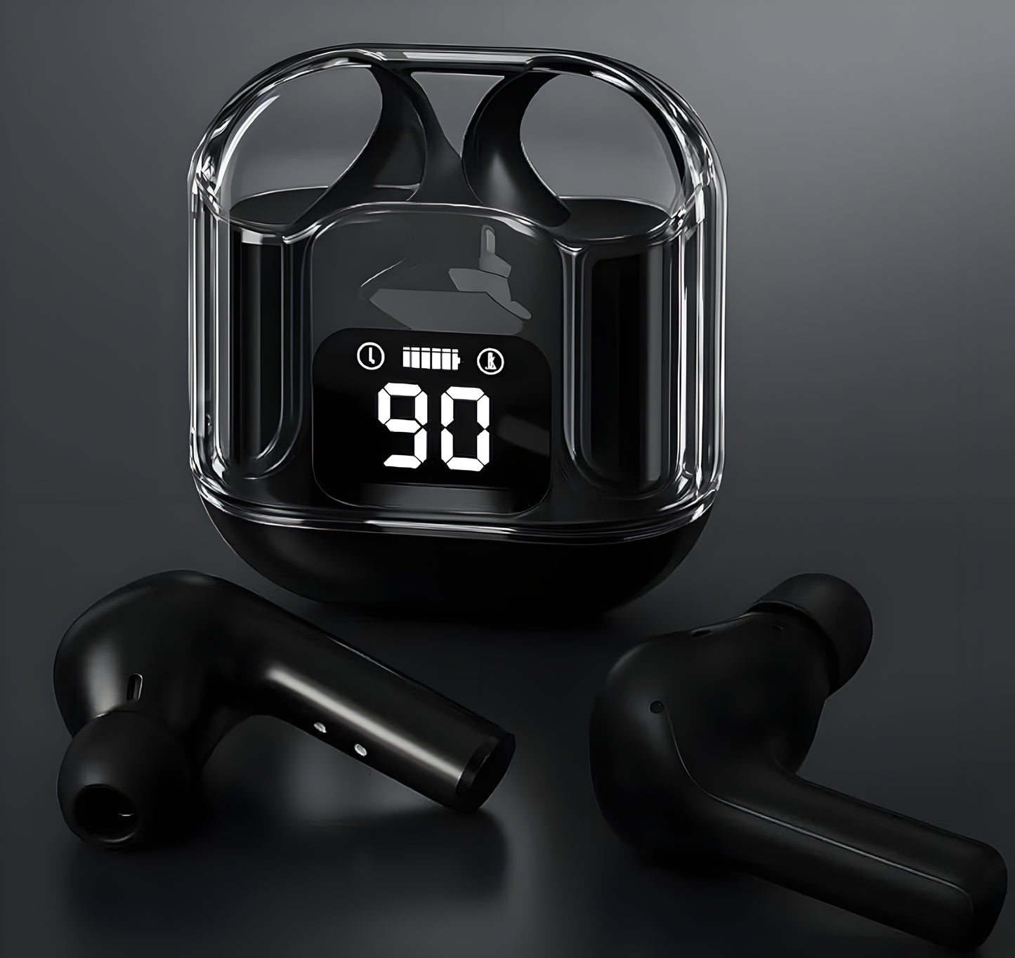 UltraPods Max – Premium Sound, Powerful Bass, and Smart LED Display.